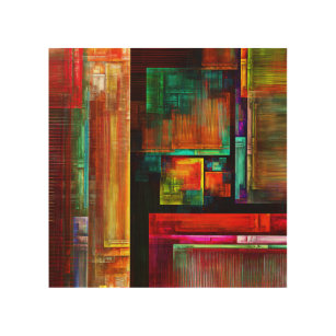 Coloridas plazas Patrón de arte abstracto moderno 