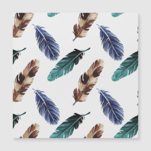 Coloridas plumas textura tribal