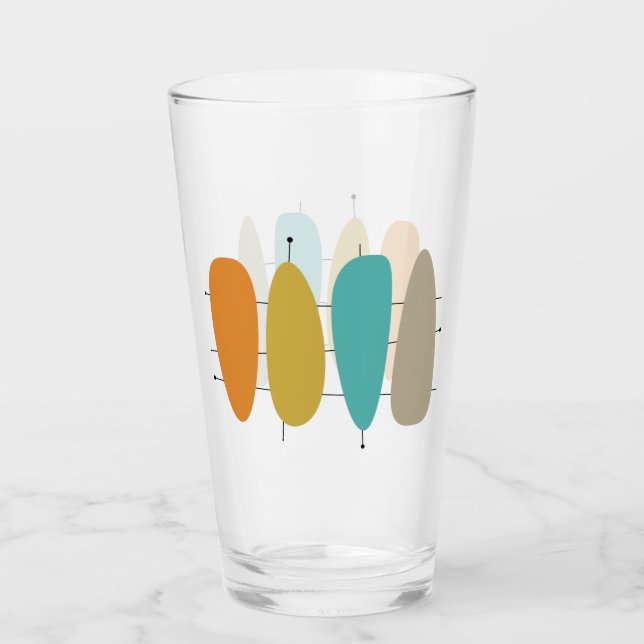 Coloridas Púas de guitarra de mediados de siglo en (Anverso)