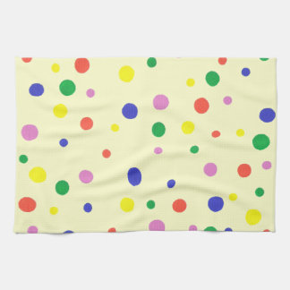 Coloridas puntas de polka toallas de cocina