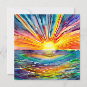Coloridas rayas solares sobre el arte de la reflex