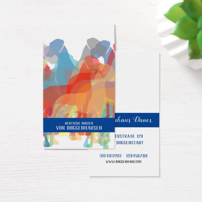 Coloridas Silhouettes Great Dane (Escritorio)