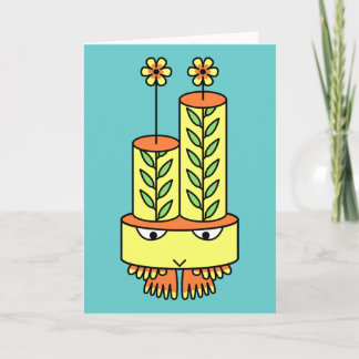 Coloridas tarjetas de felicitación del personaje d