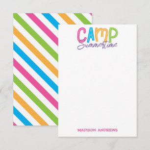 Coloridas tarjetas de notas personalizadas del cam