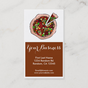 Coloridas tarjetas de personalizable de pizza