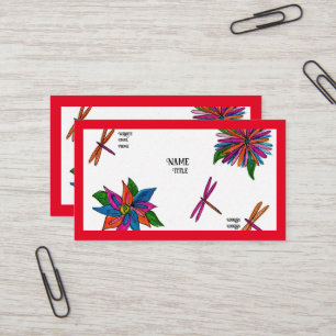 Coloridas tarjetas de presentación de Garden Busin