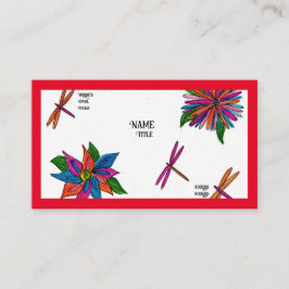 Coloridas tarjetas de presentación de Garden Busin