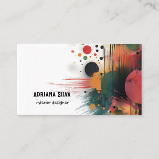 Coloridas tarjetas de presentación del Diseñador d