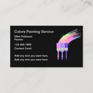 Coloridas tarjetas de presentación para empresas H