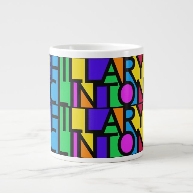 Coloridas tazas de Hillary Clinton 2016 (Frente)