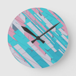 Colorido Abstracto patrón reloj de pared