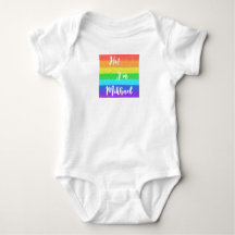 Colorido arcoiris personalizado Baby Jersey Bodysu