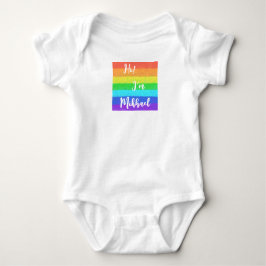 Colorido arcoiris personalizado Baby Jersey Bodysu