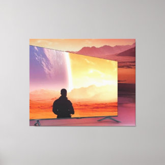 Colorido arte digital de tela 3D - Pared Déco perf