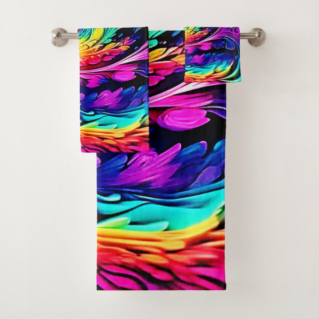 Colorido arte en espiral psicodélico (In situ)