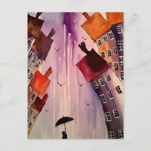 Colorido arte urbano # 3 postal