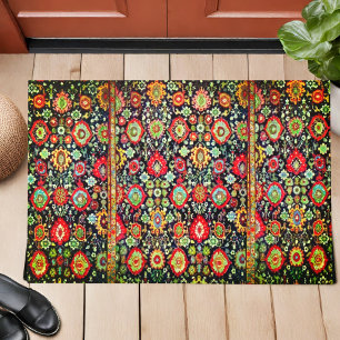Colorido aspecto de la alfombra oriental