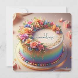 COLORIDO BODA ANIVERSARIO CAKE