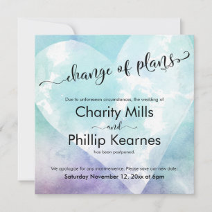 Colorido Boda posponed cambio de planes