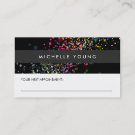 Colorido Bokeh de Confetti sobre citas negras