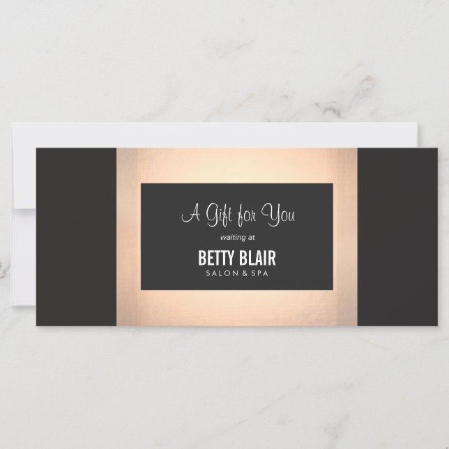 Colorido Certificado de Regalo Floral Salon & Spa (Anverso)