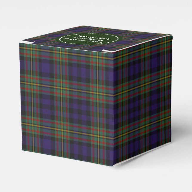 Colorido Clan MacLellan Tapa Favor Caja de Regalo (Costado Anverso)