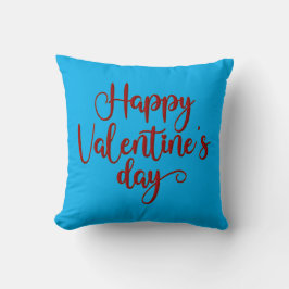 Colorido Cojín decorativo "Feliz Día de San Valent