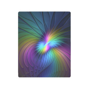 Colorido Con Azul Moderno Resumen Arte Fractal