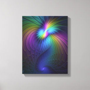 Colorido Con Azul Moderno Resumen Arte Fractal