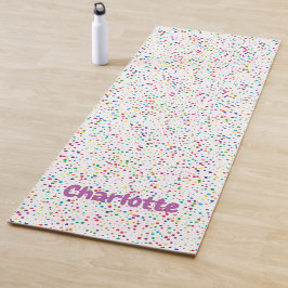 Colorido confeti Yoga Mat