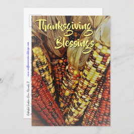 Colorido Corn Indio 2 / Postales de Acción de Grac