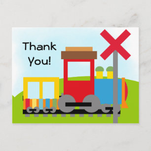 Colorido cumpleaños del tren gracias a postal