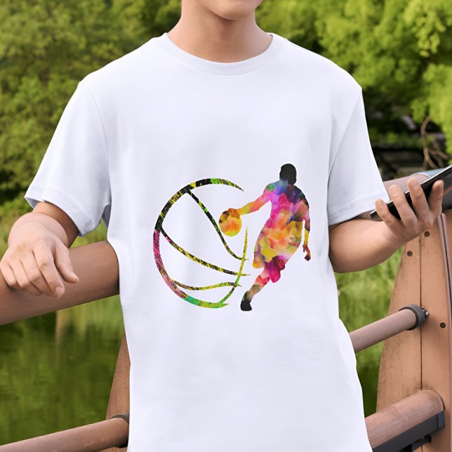 colorido de cesta de camisetas Silhouette Basketba (Subido por el creador)