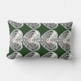 Colorido diseño digital almohada lumbar de 13" x 2