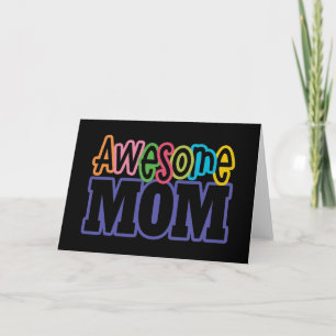 Colorido e impresionante Día de la Madre   Tarjeta