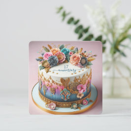 COLORIDO ELABORADO BODA ANIVERSARIO CAKE
