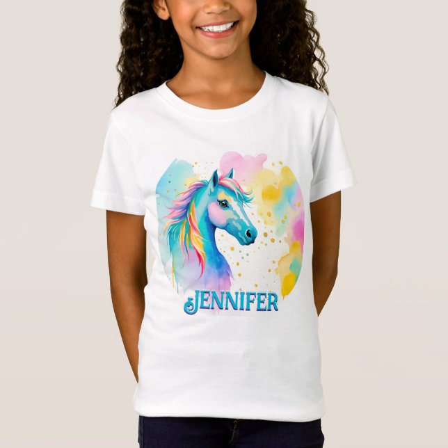 Colorido espíritu personalizado Pony 10 camiseta d (Anverso)