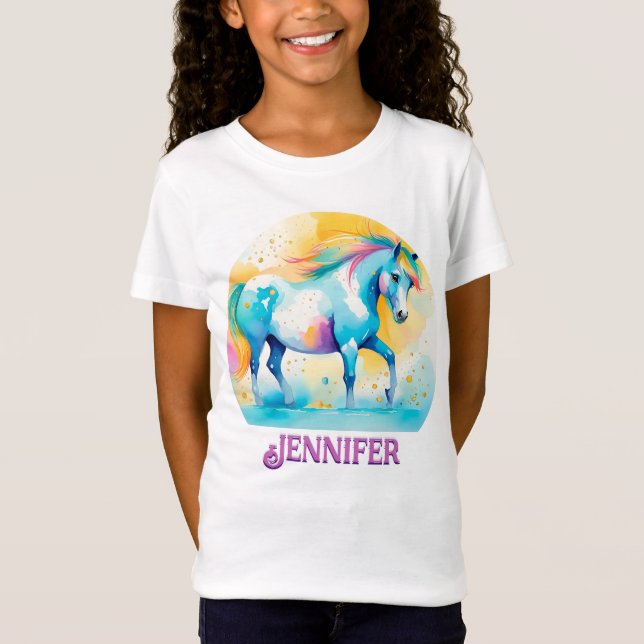 Colorido espíritu personalizado Pony 14 camiseta d (Anverso)