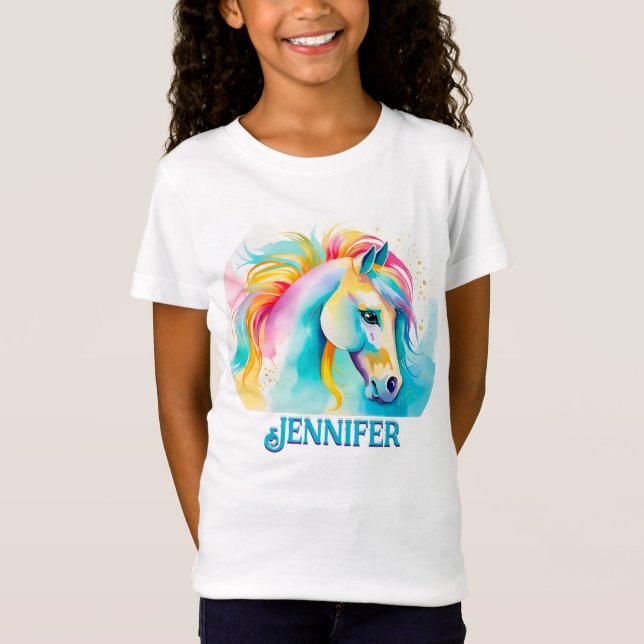 Colorido espíritu personalizado Pony 8 camiseta de (Anverso)
