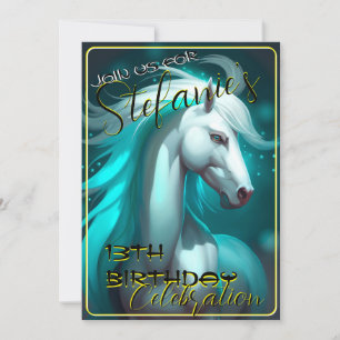 Colorido Espíritu Pony 58 Invitación de cumpleaños