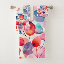 Colorido Eucalyptus Monograma de hojas