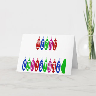 Colorido Feliz Navidad Ornamento Fuente