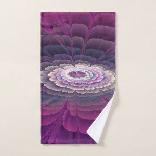 Colorido Floral Arte Abstracto Fractal Rosa Impact