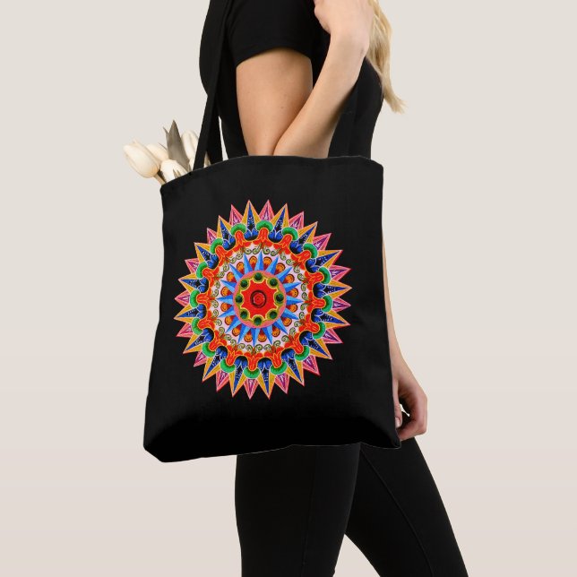 Colorido folclore diseño bolsa de té (Detalle)