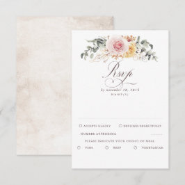 Colorido Foliage Boho Wedding RSVP