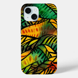 Colorido Funda de iPhone African Print 15 Pro