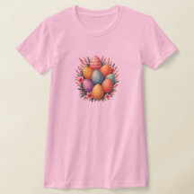 Colorido Huevo de Pascua Bouquet Camiseta