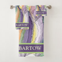 Colorido juego de toallas personalizado