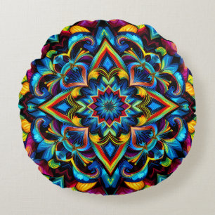 Colorido Kaleidoscope Mandala Design Mug, almohada