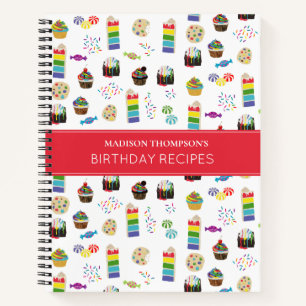 Colorido libro de cocina de postres de pasteles ar